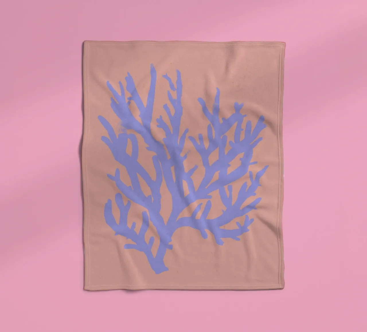 Pastel Coral No 02 coperta in pile da treechild