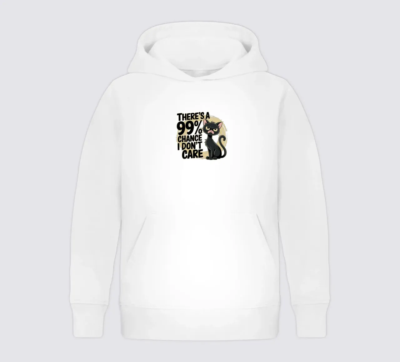There's a 99% chance I don't care kids hoodie by edsonramosart
