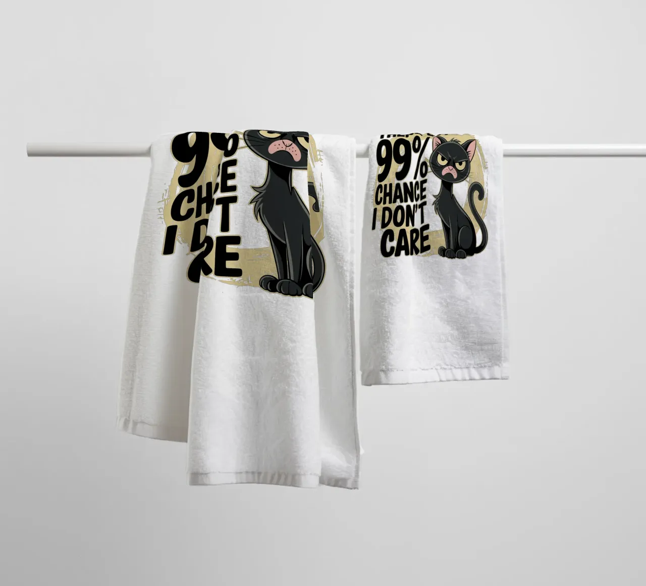 There's a 99% chance I don't care asciugamano da bagno da edsonramosart