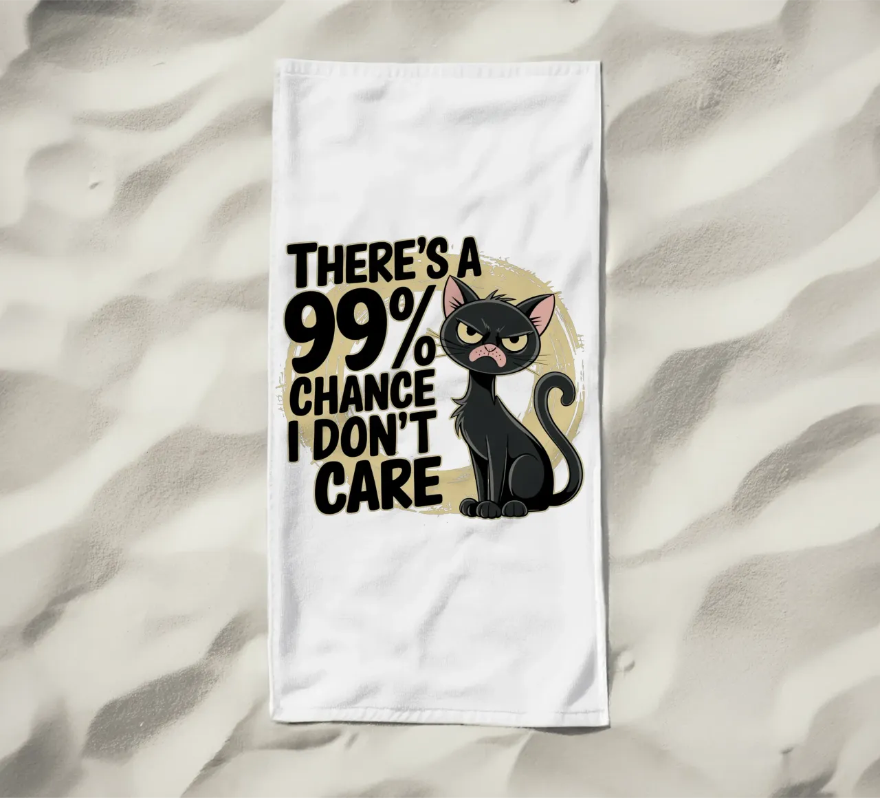 There's a 99% chance I don't care Strandtuch von edsonramosart