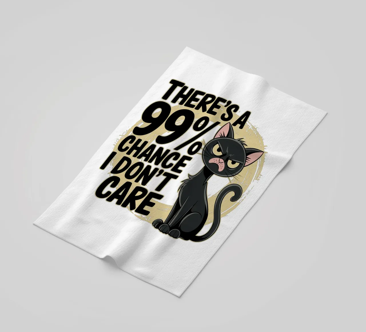 There's a 99% chance I don't care Strandtuch von edsonramosart