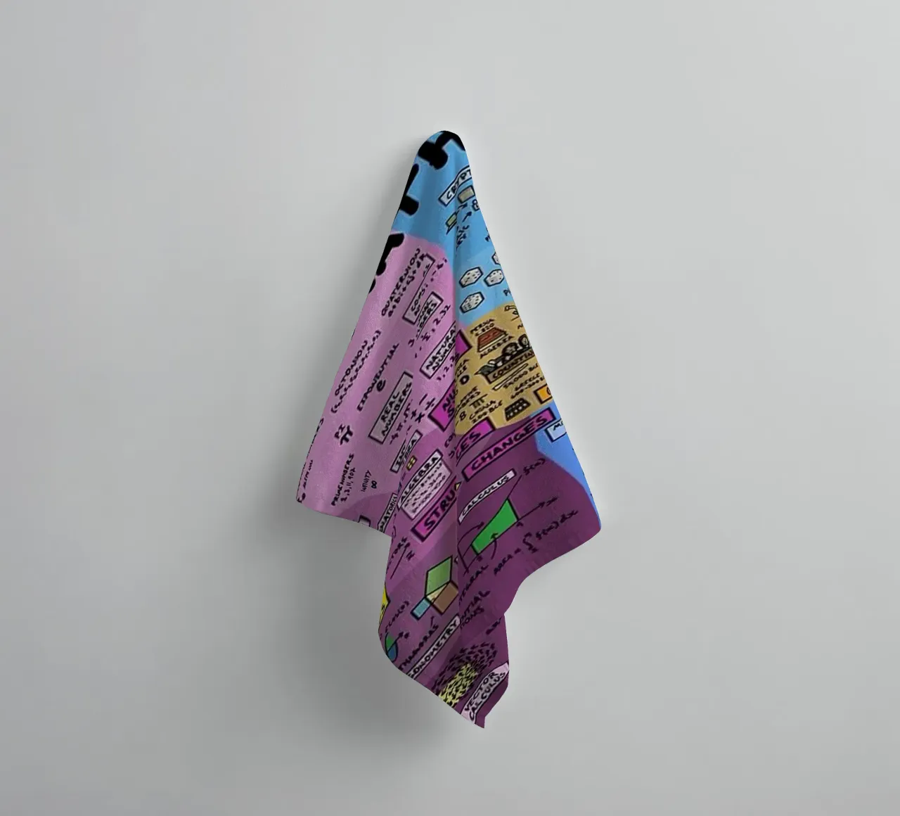 The Map of Mathematics towel by withandname