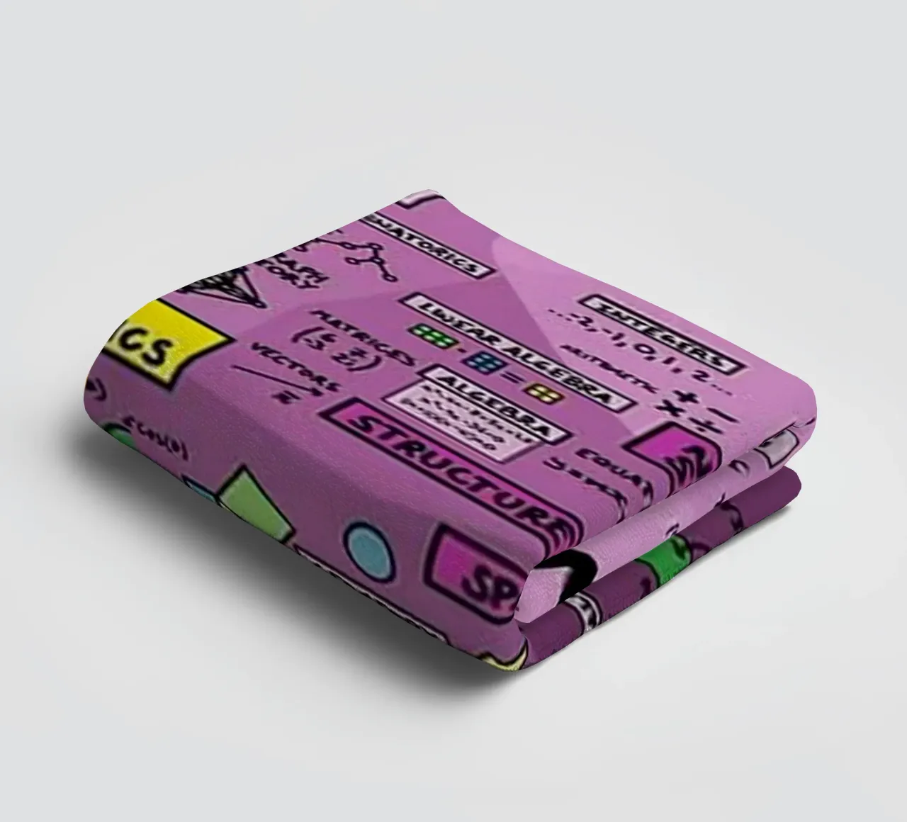 The Map of Mathematics towel by withandname