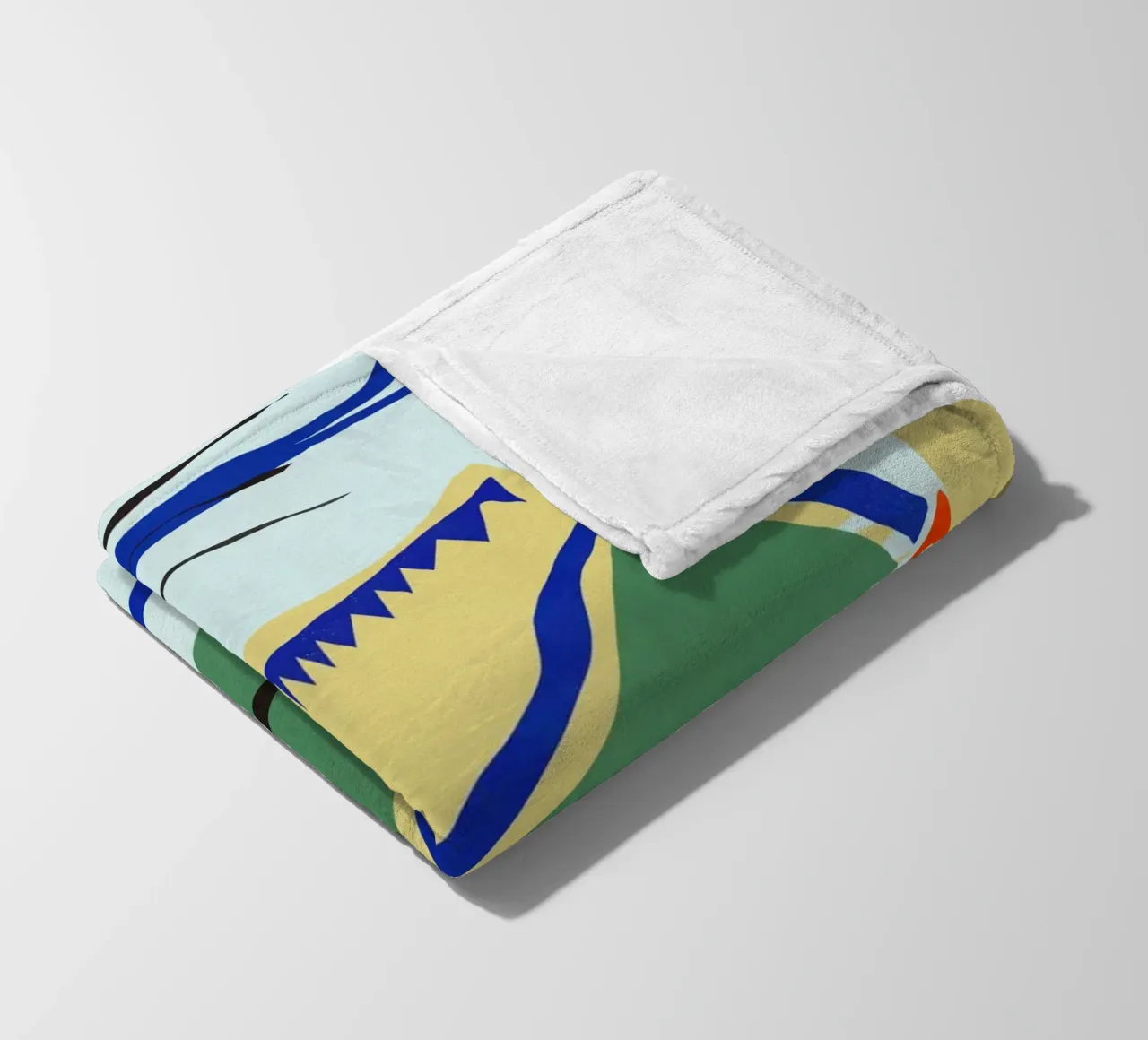 Composizione astratta di carta ritagliata 02 coperta in pile da Little Dean