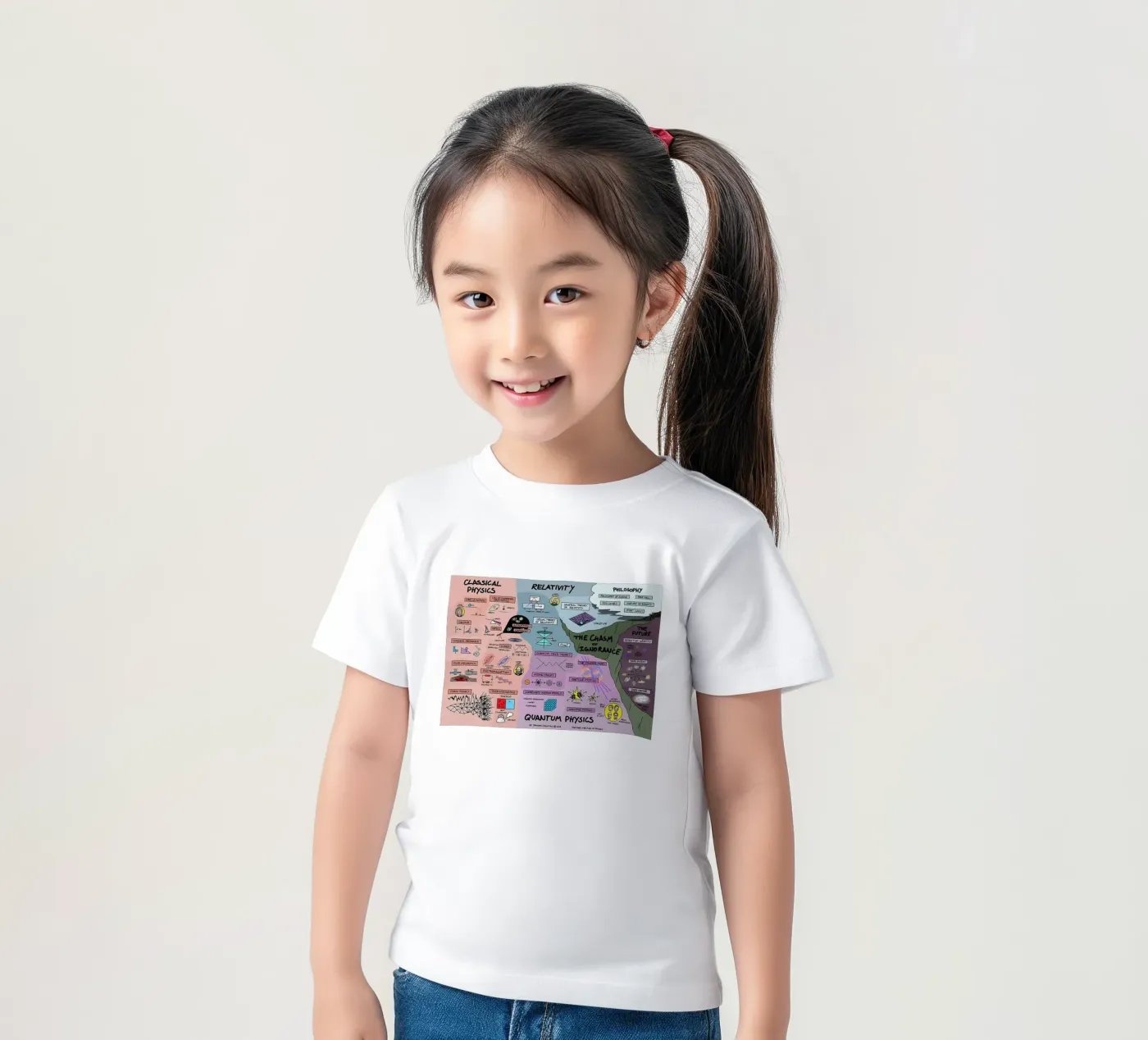 Quantum Physics kinder t-shirt van withandname
