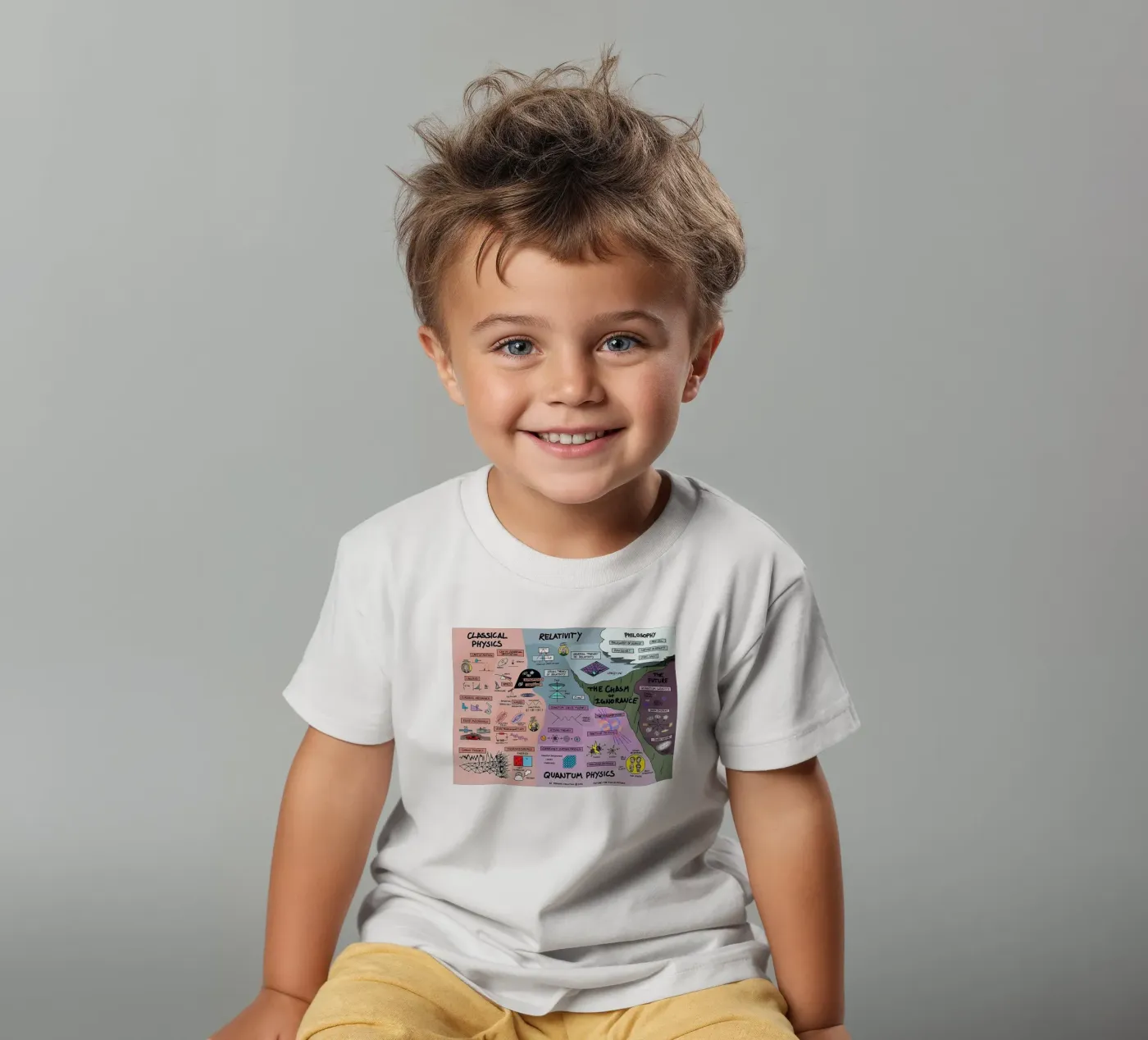 Quantum Physics kinder t-shirt van withandname