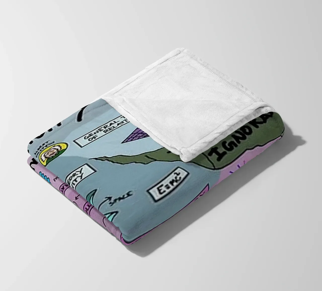 Quantum Physics fleece blanket by withandname