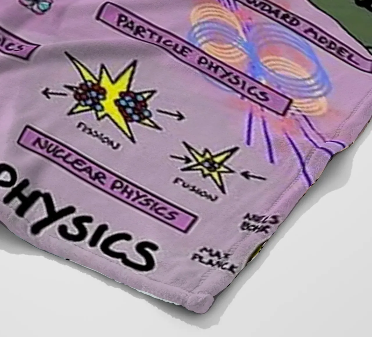 Quantum Physics fleece blanket by withandname