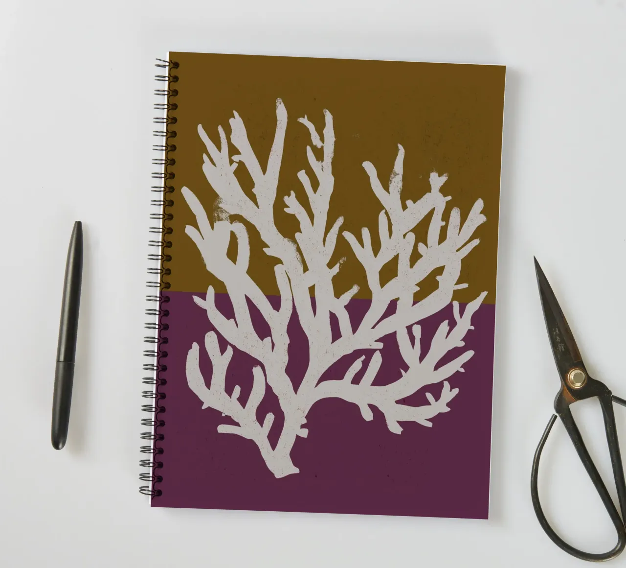 White Coral No 03 notitieboek met spiraal van treechild