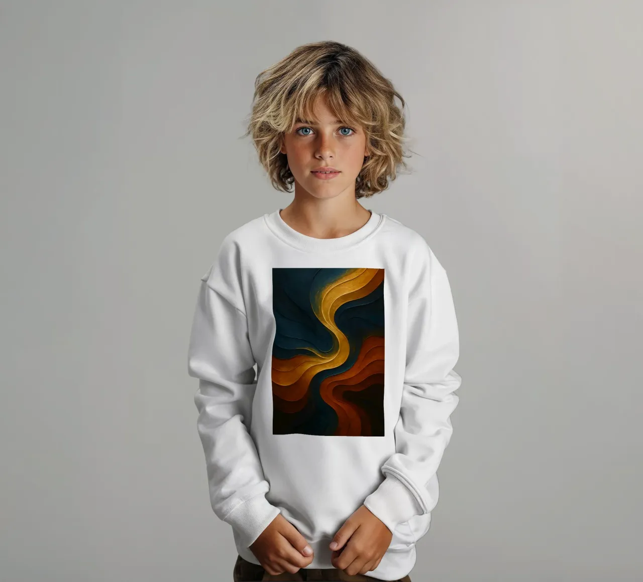 Abstract Liquid Colorful felpa bambino da Indah Creative