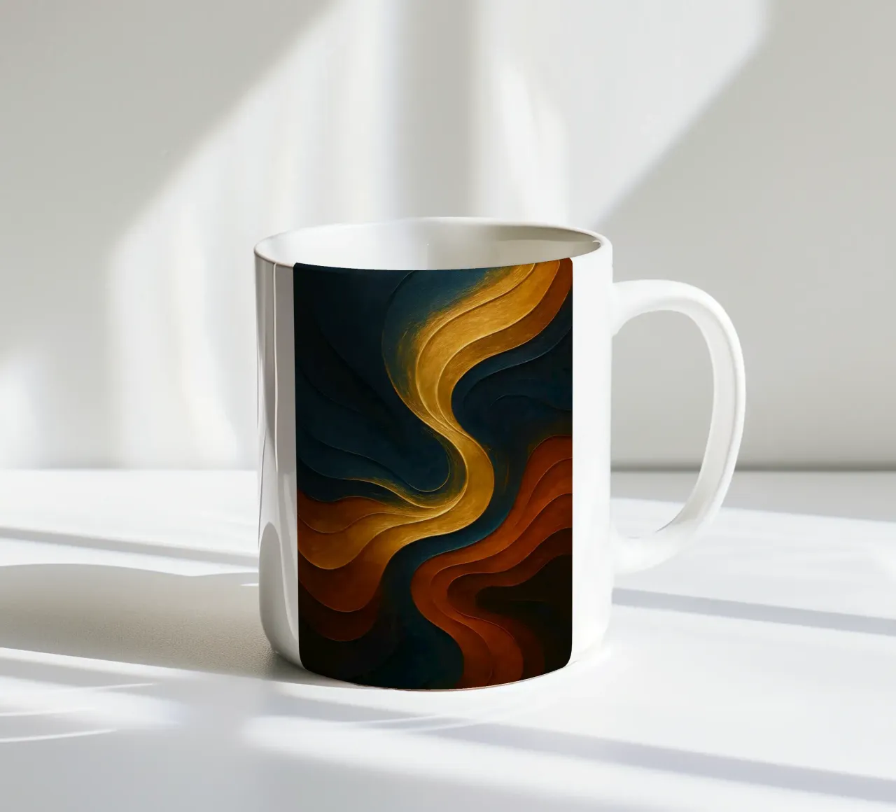 Abstract Liquid Colorful tazza in ceramica da Indah Creative