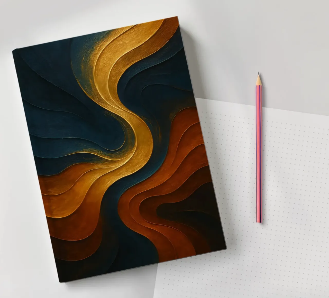 Abstract Liquid Colorful diario da Indah Creative