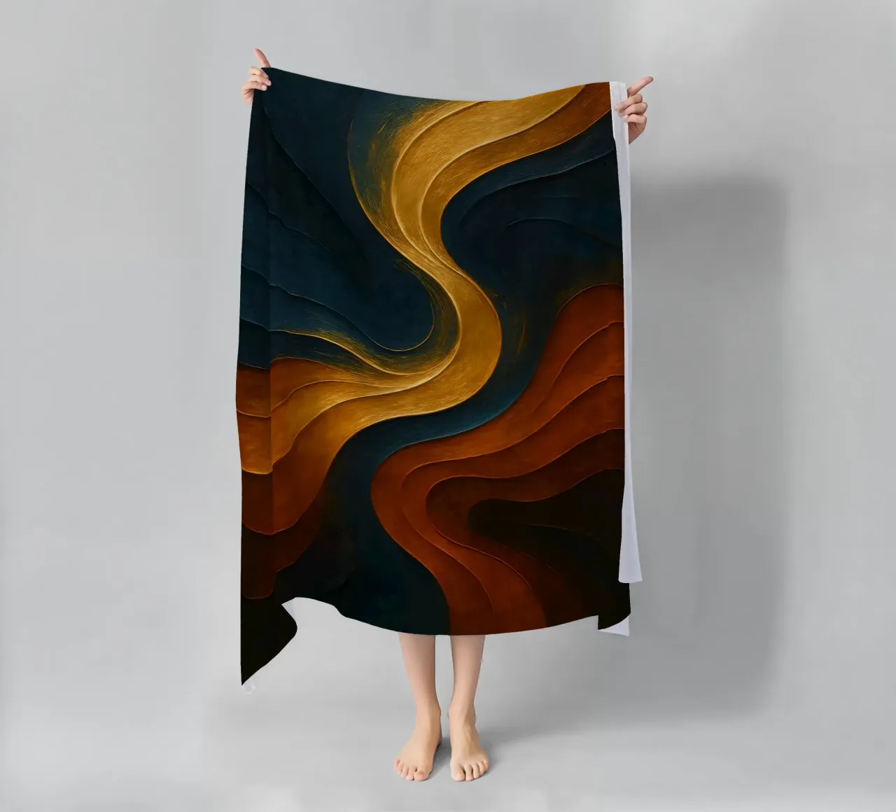 Abstract Liquid Colorful telo mare da Indah Creative