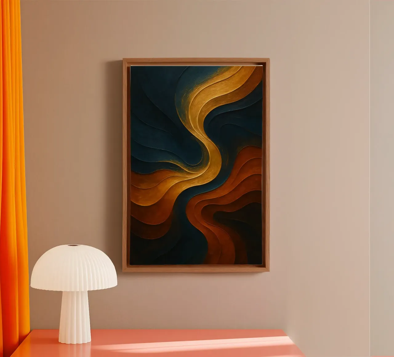 Abstract Liquid Colorful canvas by Indah Creative