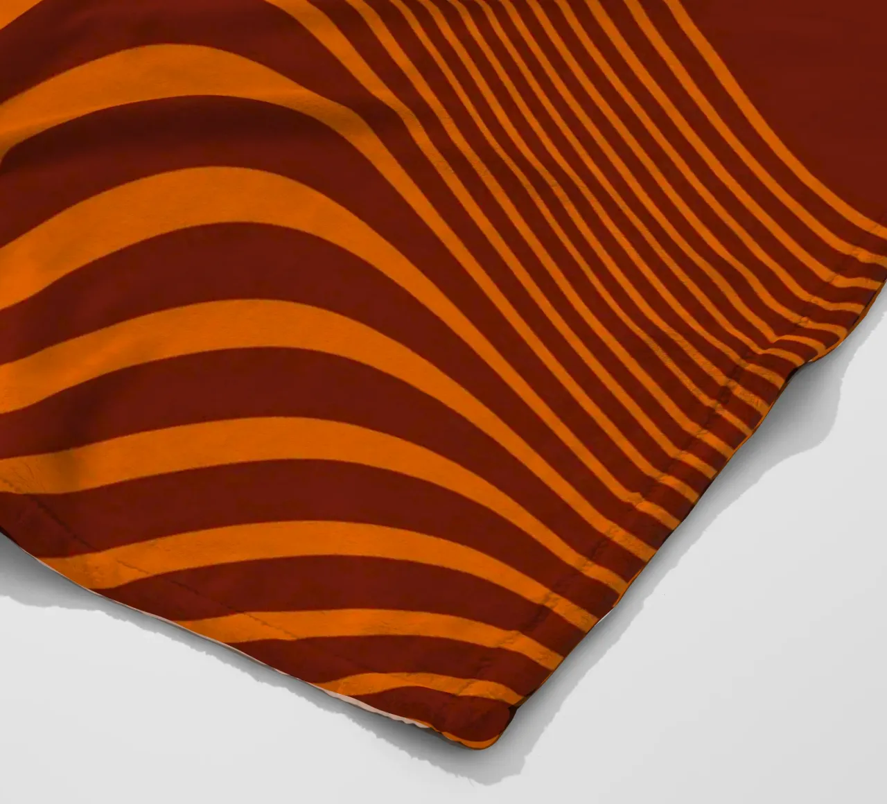 Oltre la nebbia rosso e marrone coperta in pile da SilverPegasus