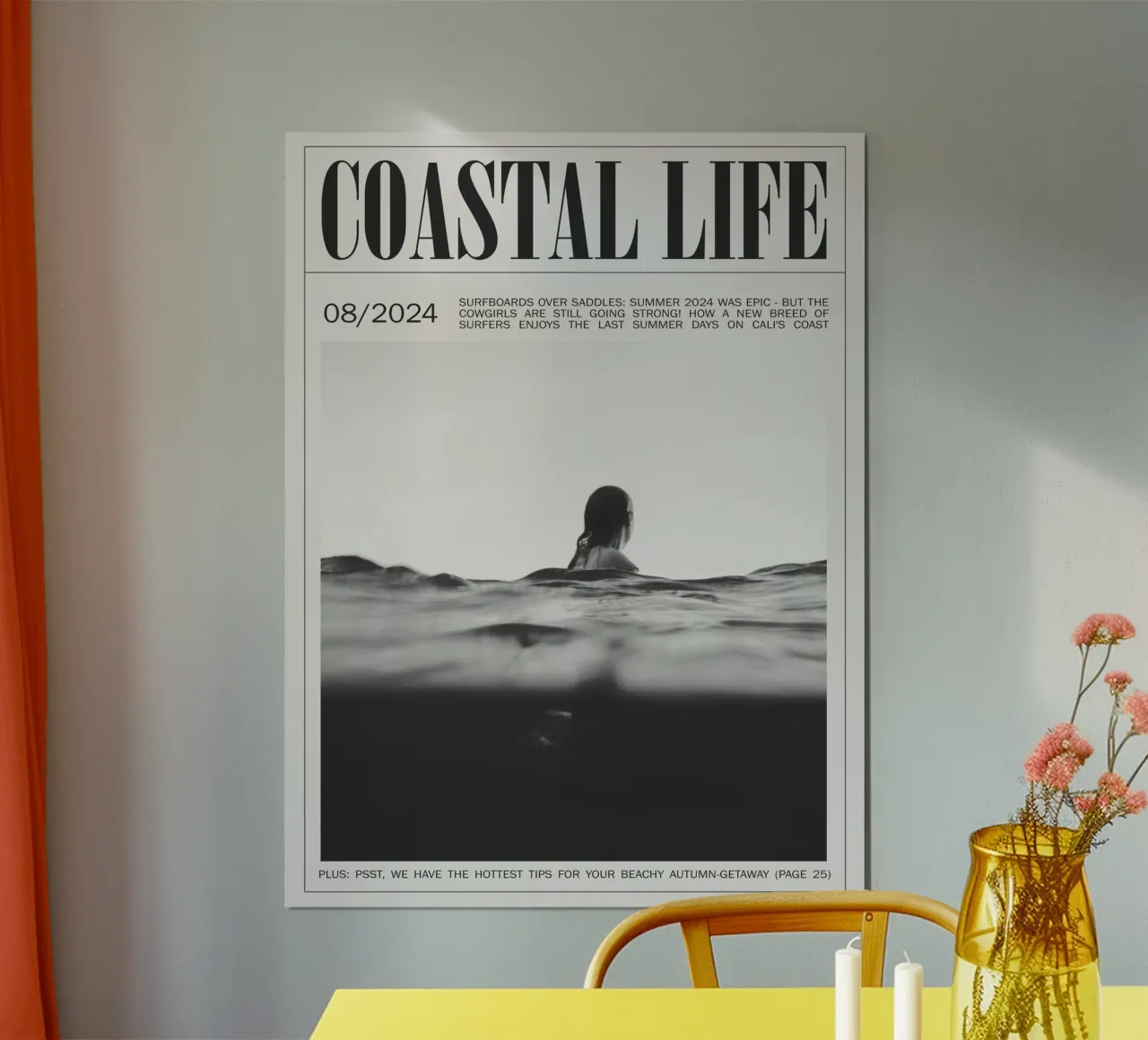 Coastal Life No 02 poster con telaio in plastica da treechild