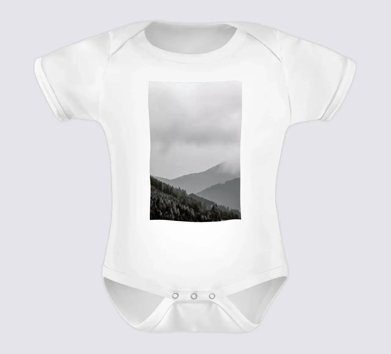 Layered Mountains body neonato maniche corte da Nur Mut