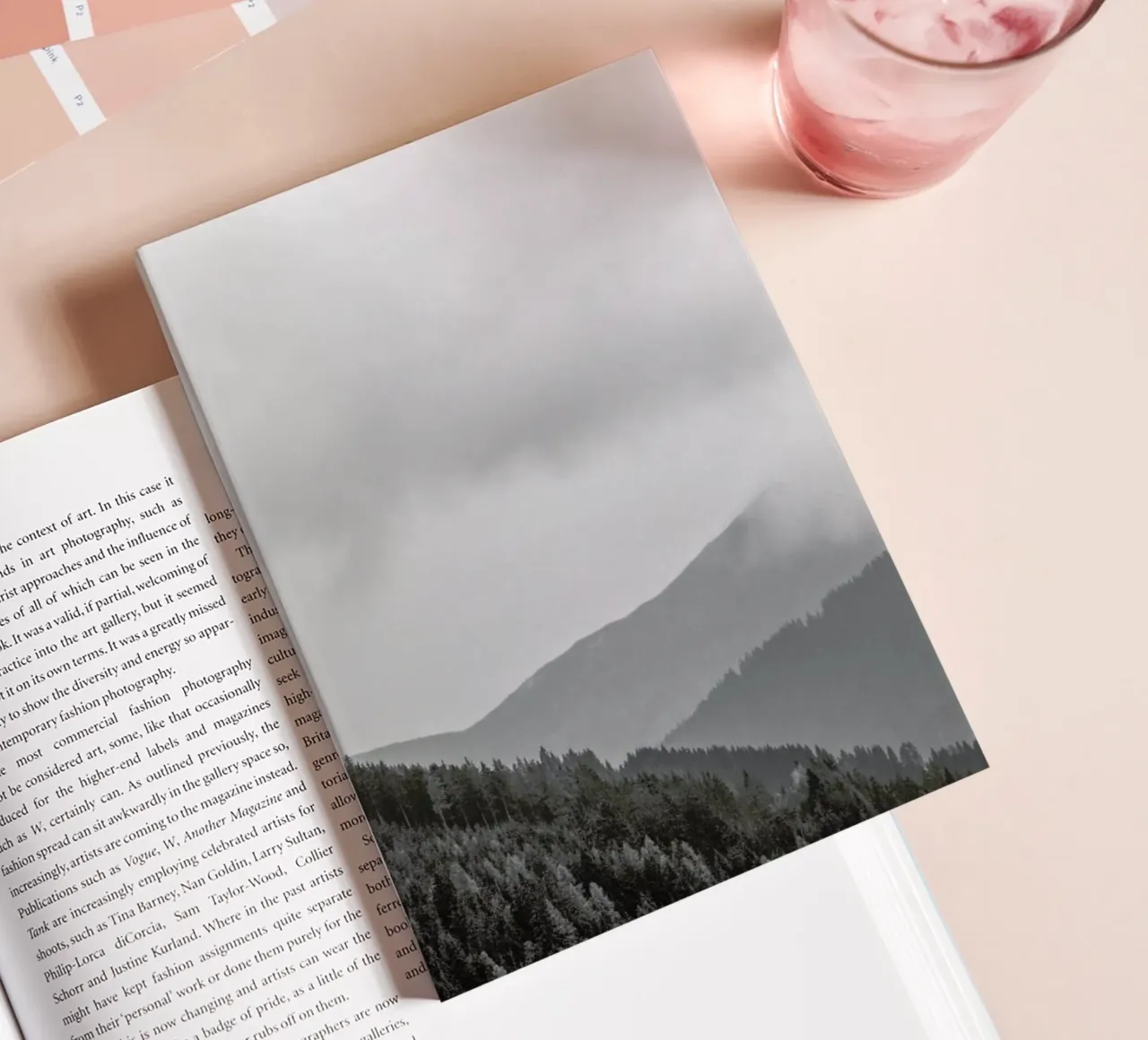 Layered Mountains notebook by Nur Mut