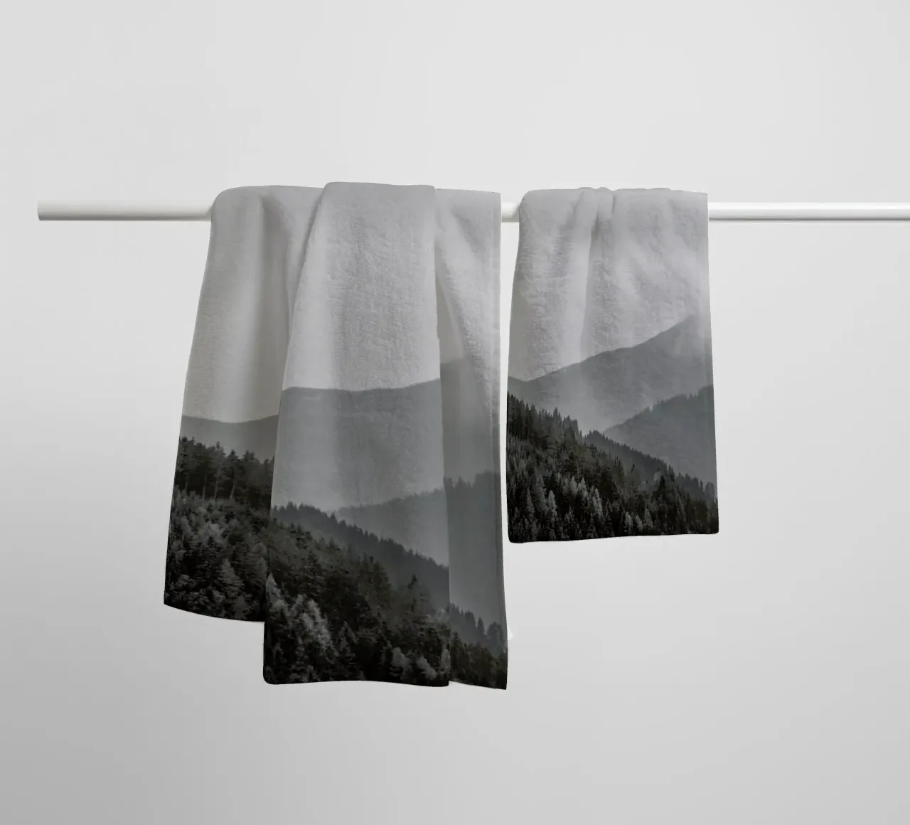 Layered Mountains towel by Nur Mut
