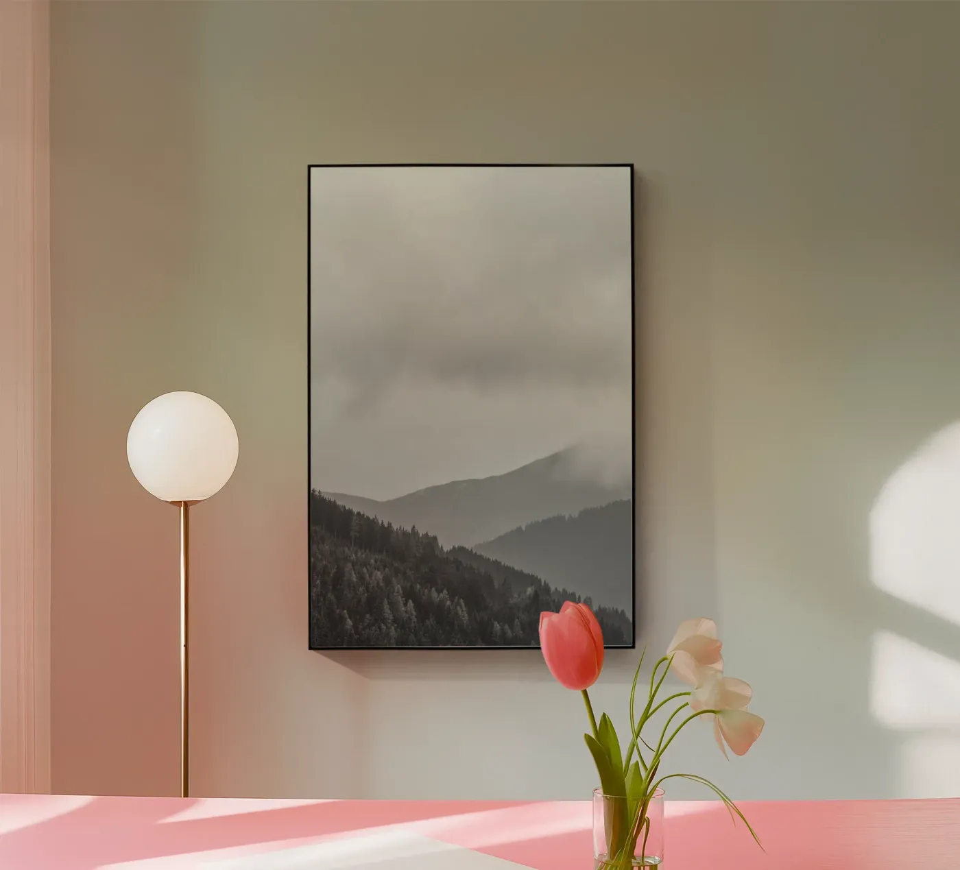 Layered Mountains Acryl-Glas von Nur Mut