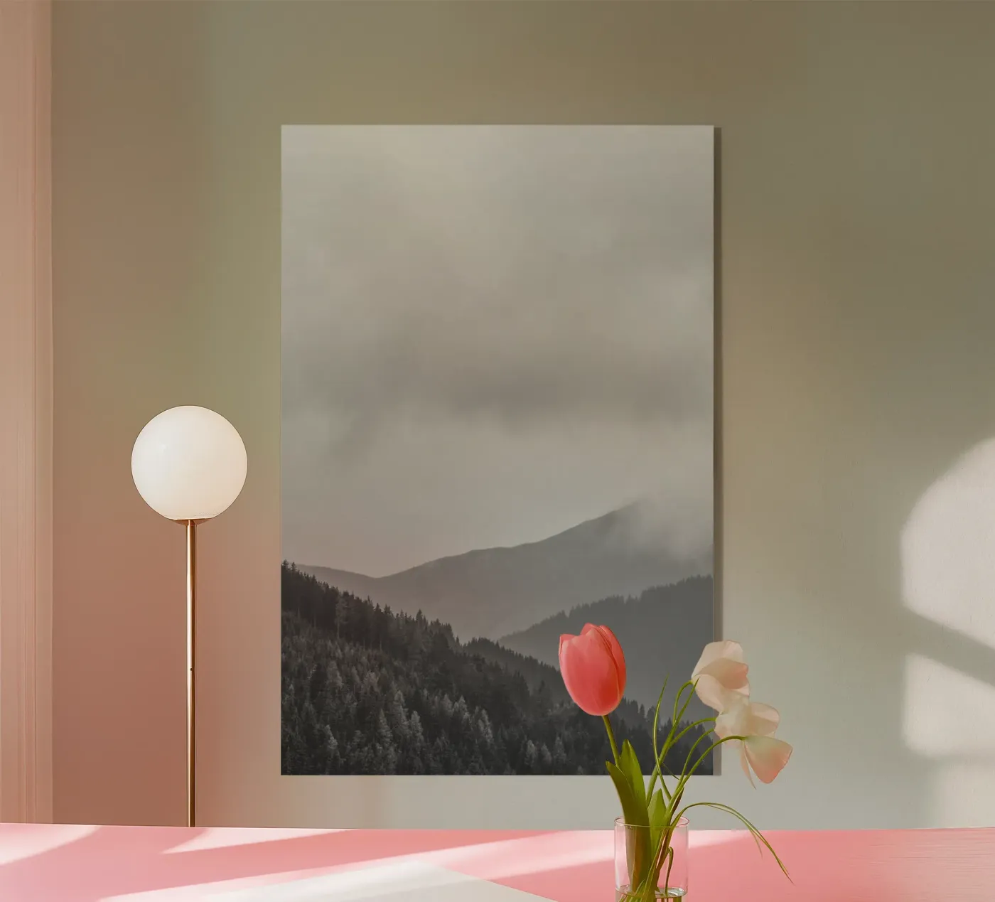 Layered Mountains Acryl-Glas von Nur Mut