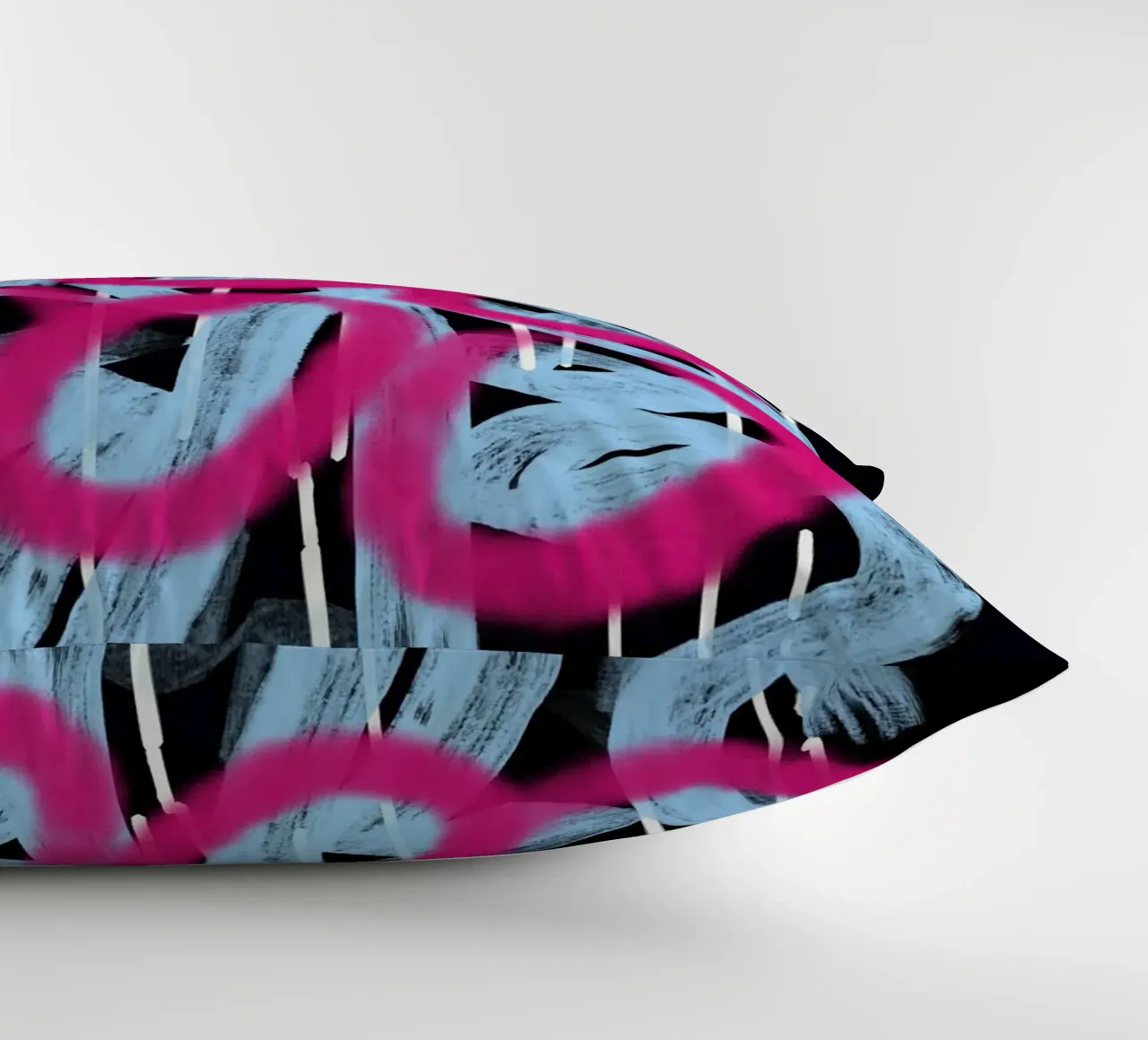 Loop rosa astratto cuscino da Little Dean