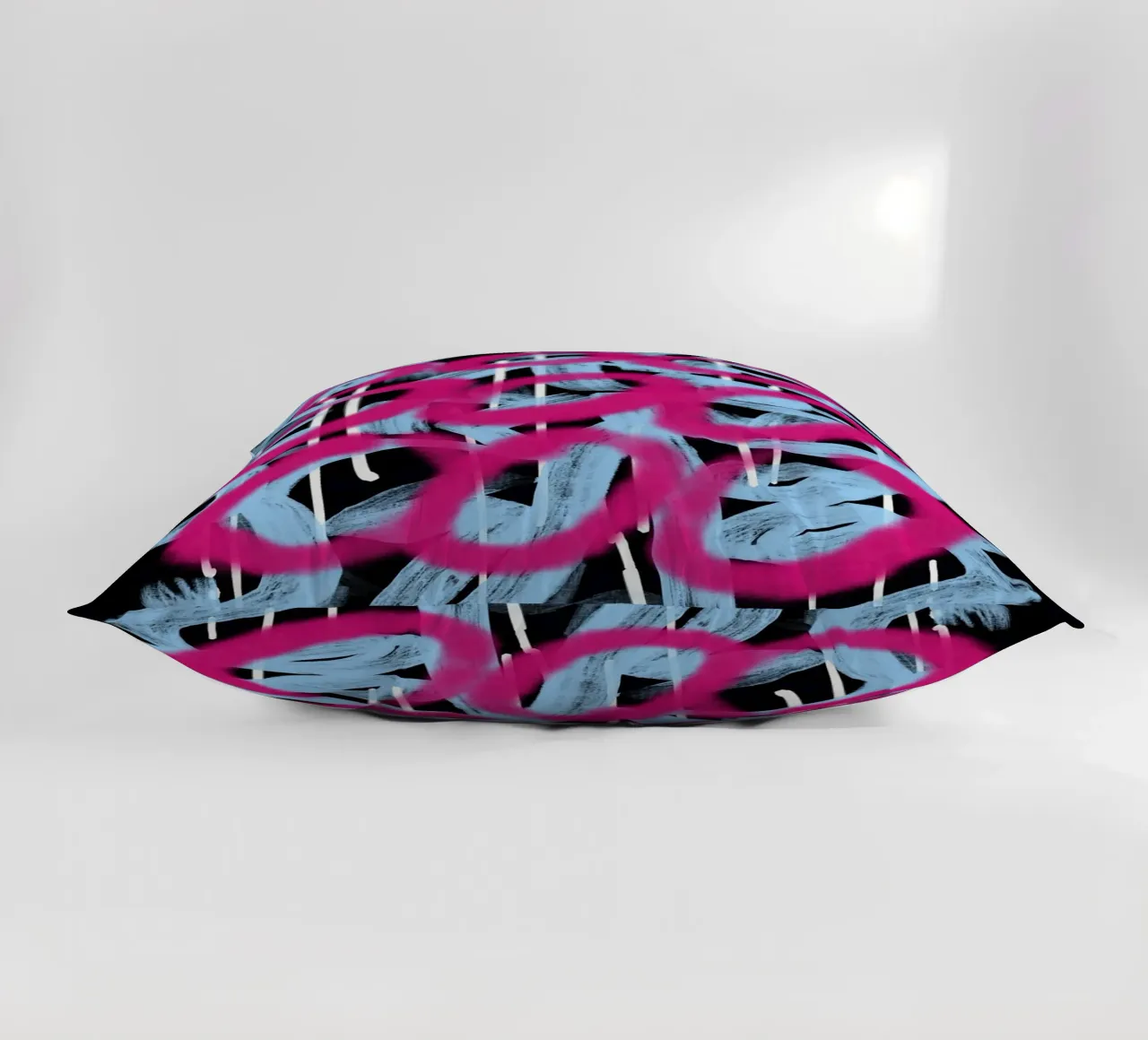 Loop rosa astratto cuscino da Little Dean