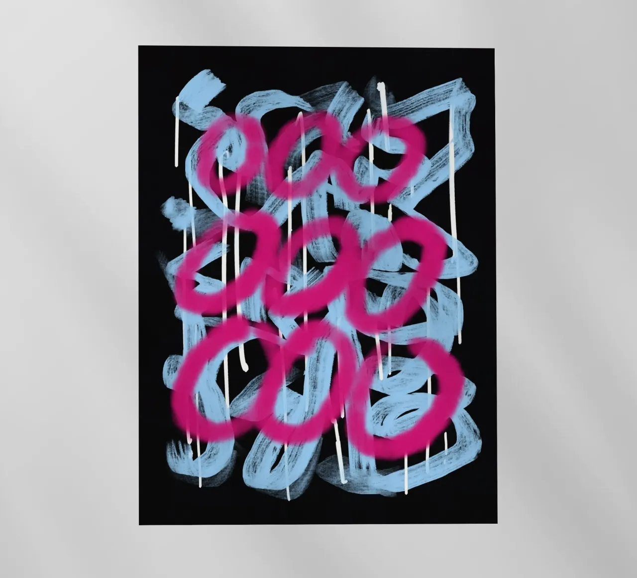 Loop rosa astratto pellicola backlit da Little Dean