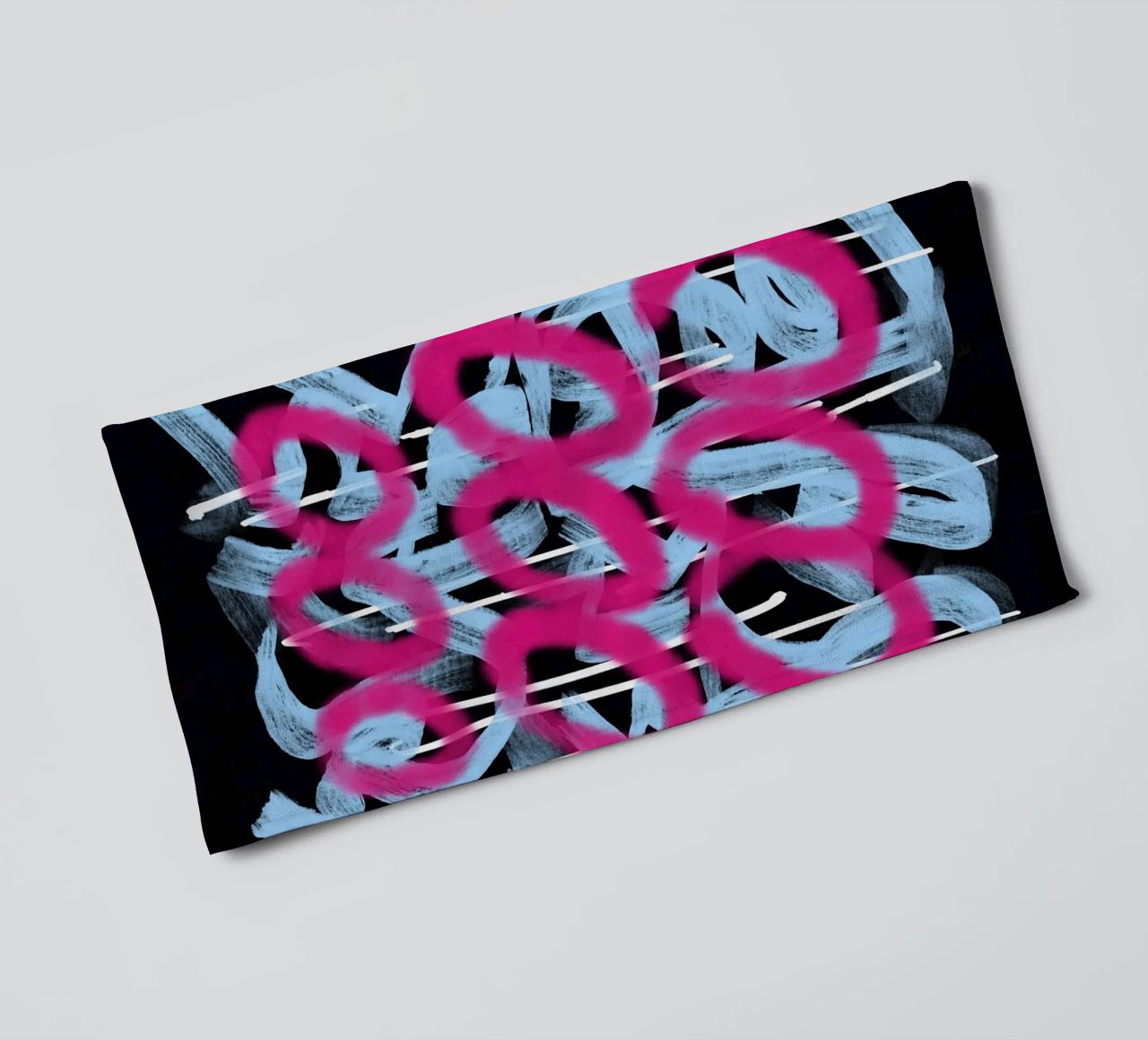 Loop rosa astratto asciugamano da bagno da Little Dean