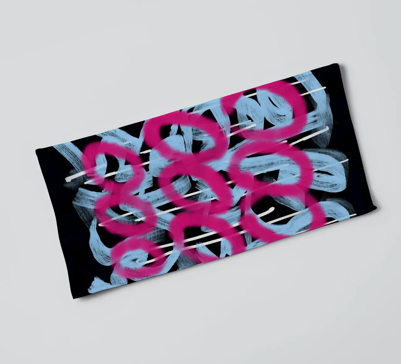 Schleife rosa abstrakt Handtuch von Little Dean