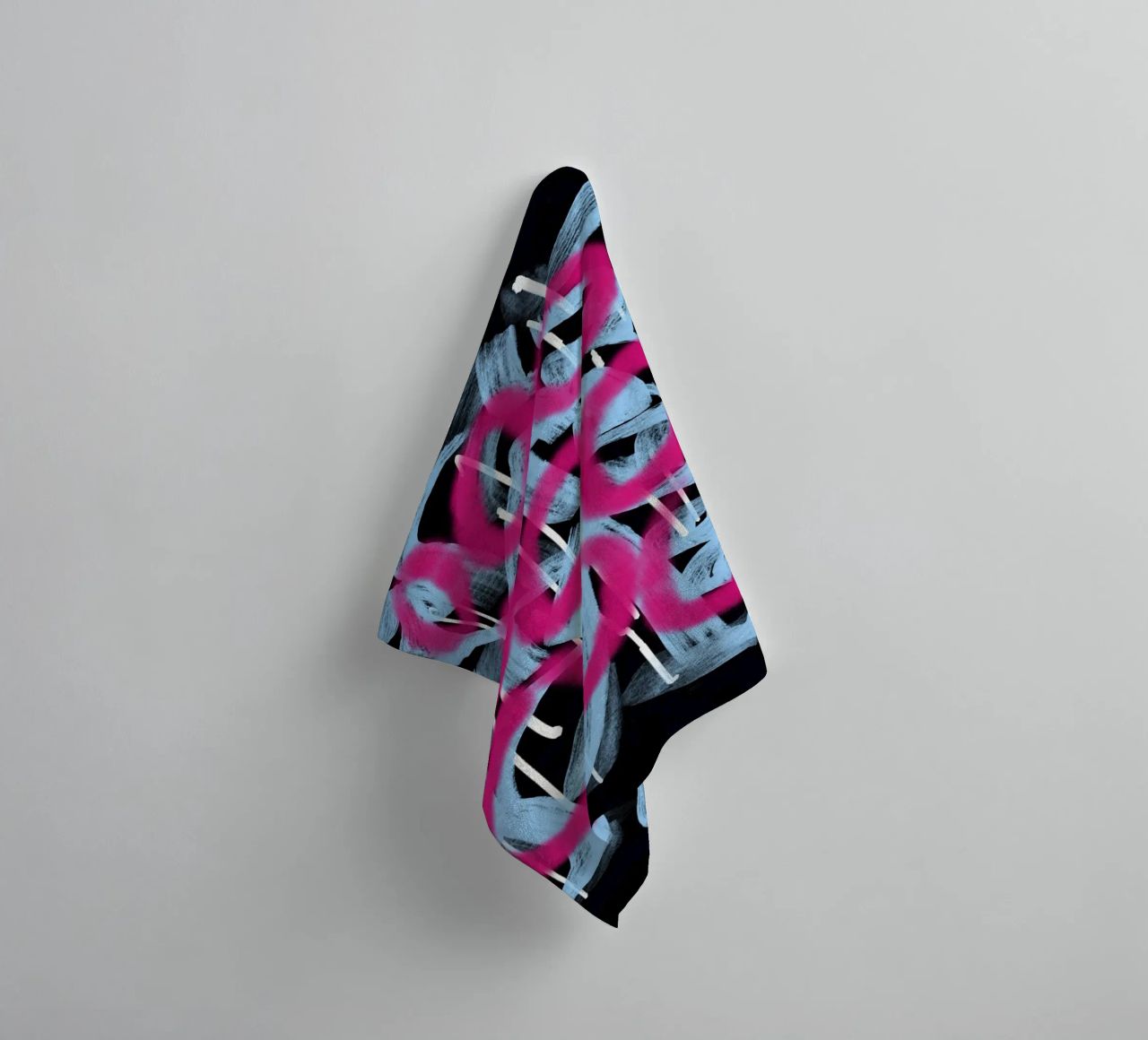 Loop rosa astratto asciugamano da bagno da Little Dean
