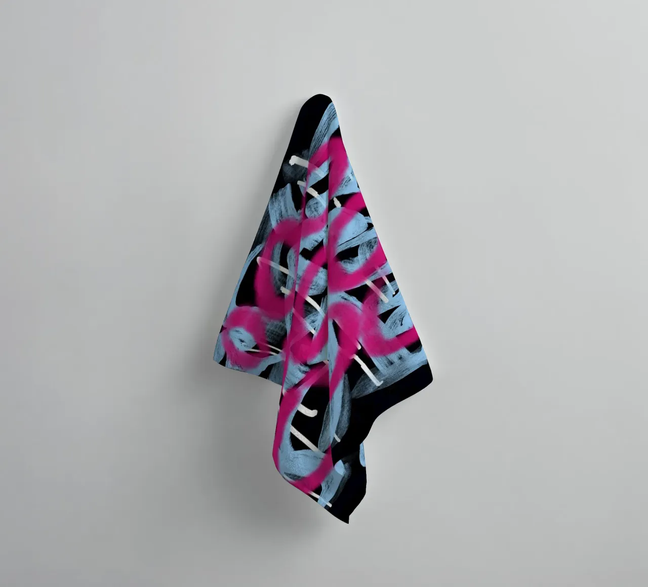 Schleife rosa abstrakt Handtuch von Little Dean