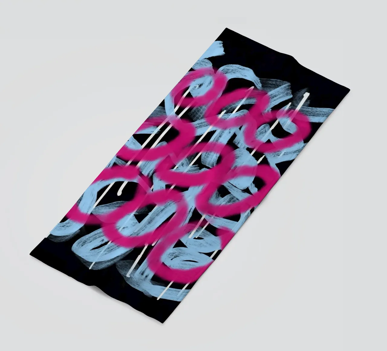 Loop rosa astratto telo mare da Little Dean