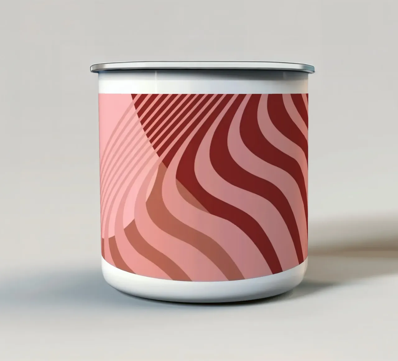 Oltre la nebbia bronzo marrone tazza in smalto da SilverPegasus