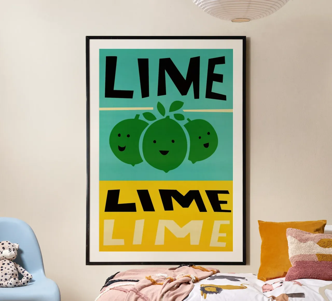 Limoni poster con telaio in alluminio da Fox & Velvet