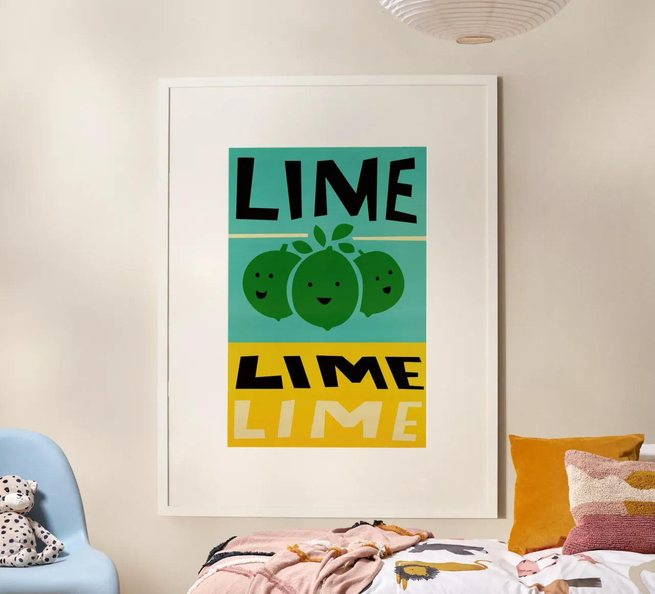 Limoni poster con telaio in alluminio da Fox & Velvet