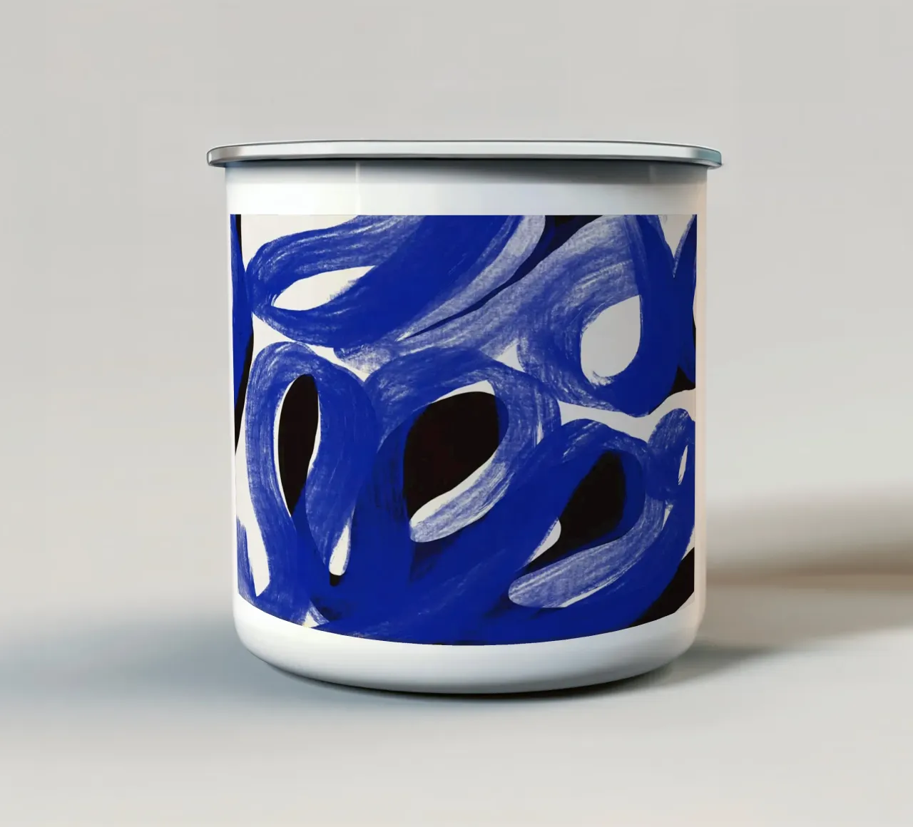 Corsa blu Zen tazza in smalto da Little Dean