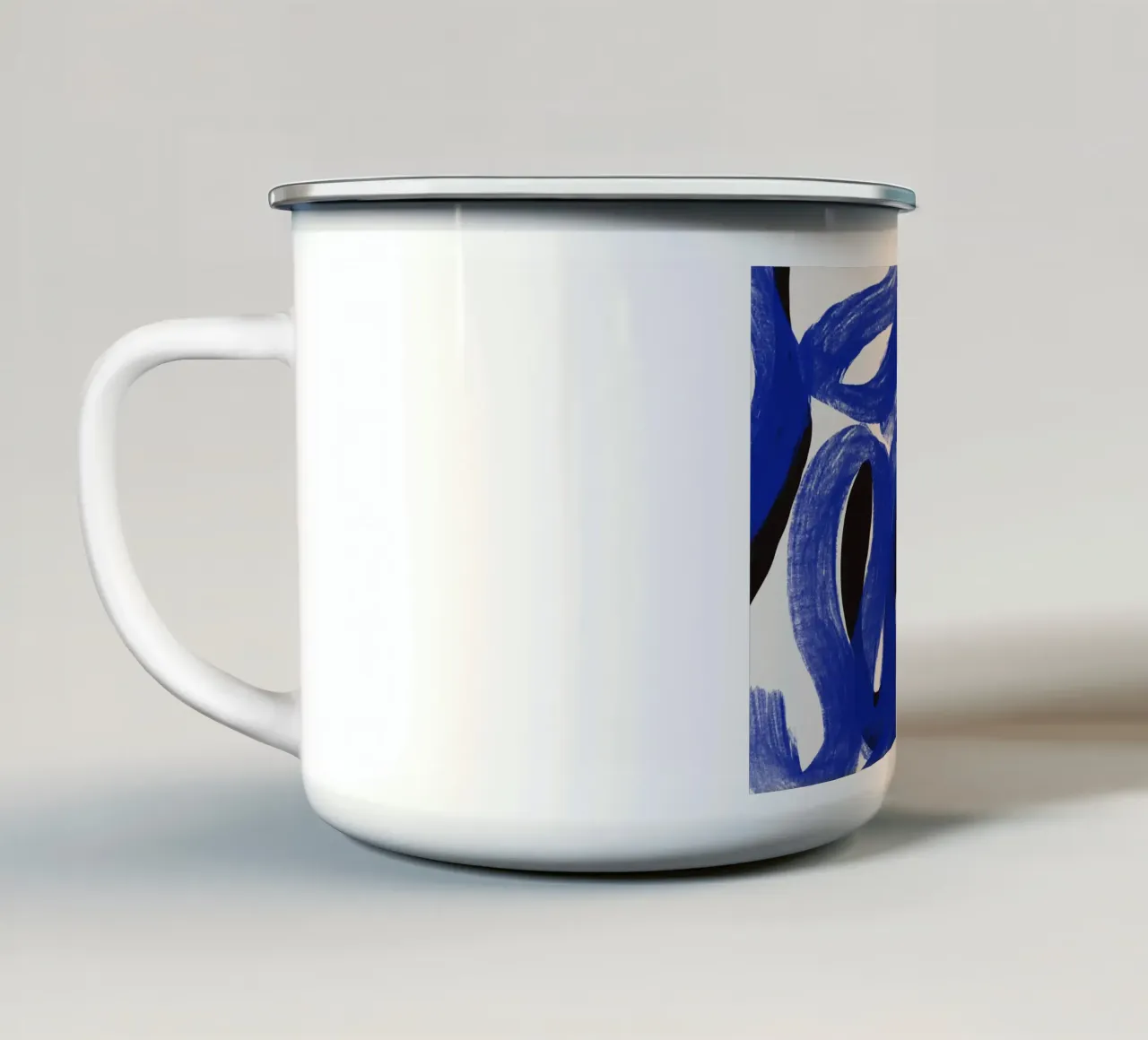 Corsa blu Zen tazza in smalto da Little Dean