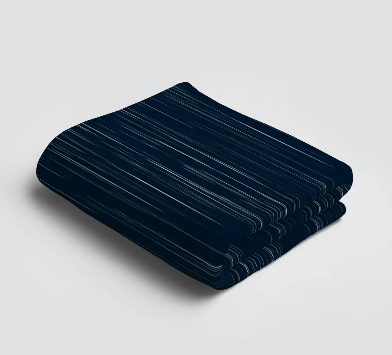 Meteor Stripes Dark Denim towel by SilverPegasus