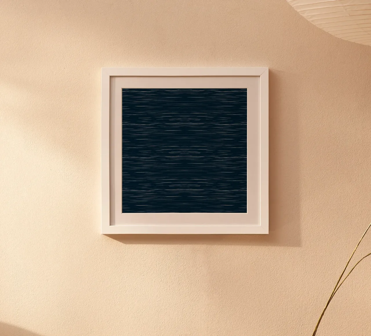 Meteor Stripes Dark Denim poster by SilverPegasus