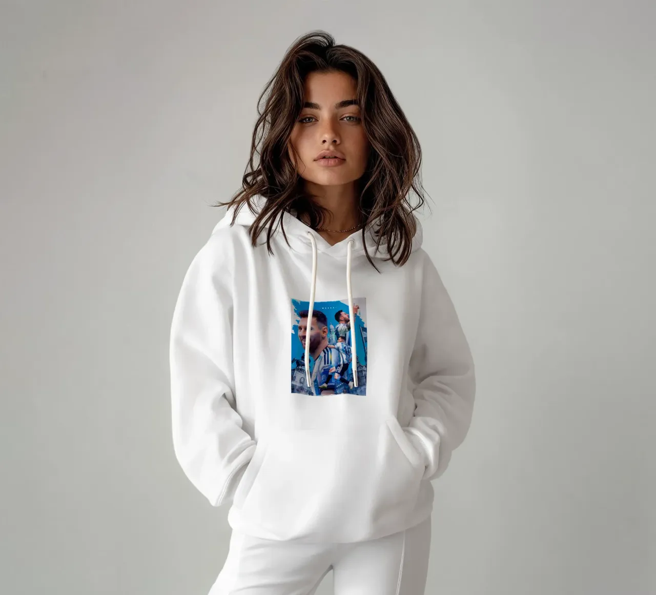 Lionel Messi felpa con cappuccio da Indah Creative