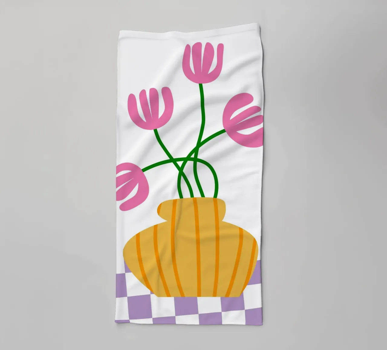 Abstract Floral art towel by pdigitalprints
