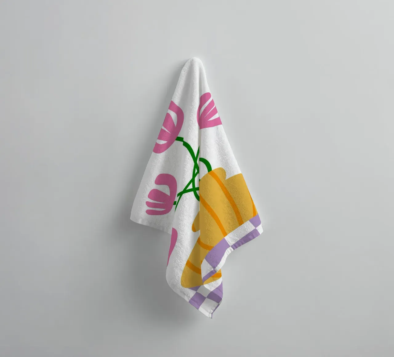 Abstract Floral art towel by pdigitalprints