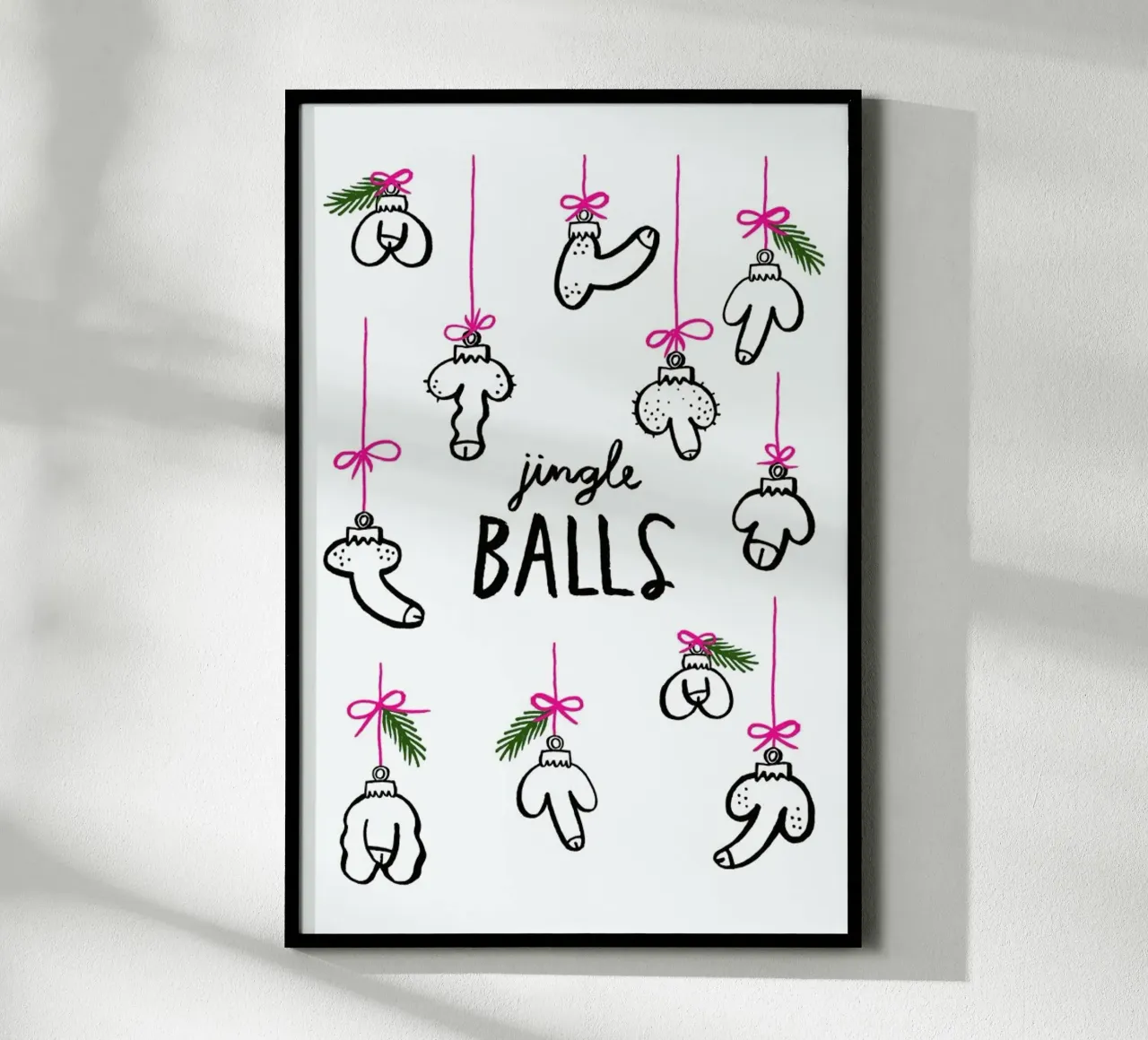 Jingle Balls poster con telaio in plastica da typealive