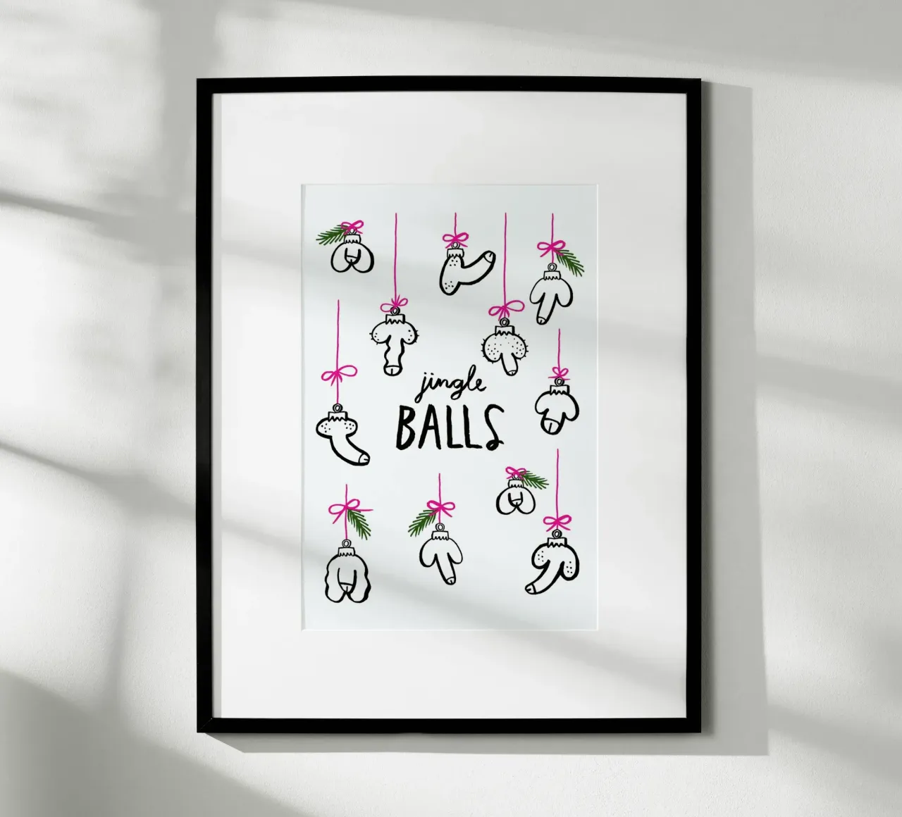 Jingle Balls poster con telaio in plastica da typealive
