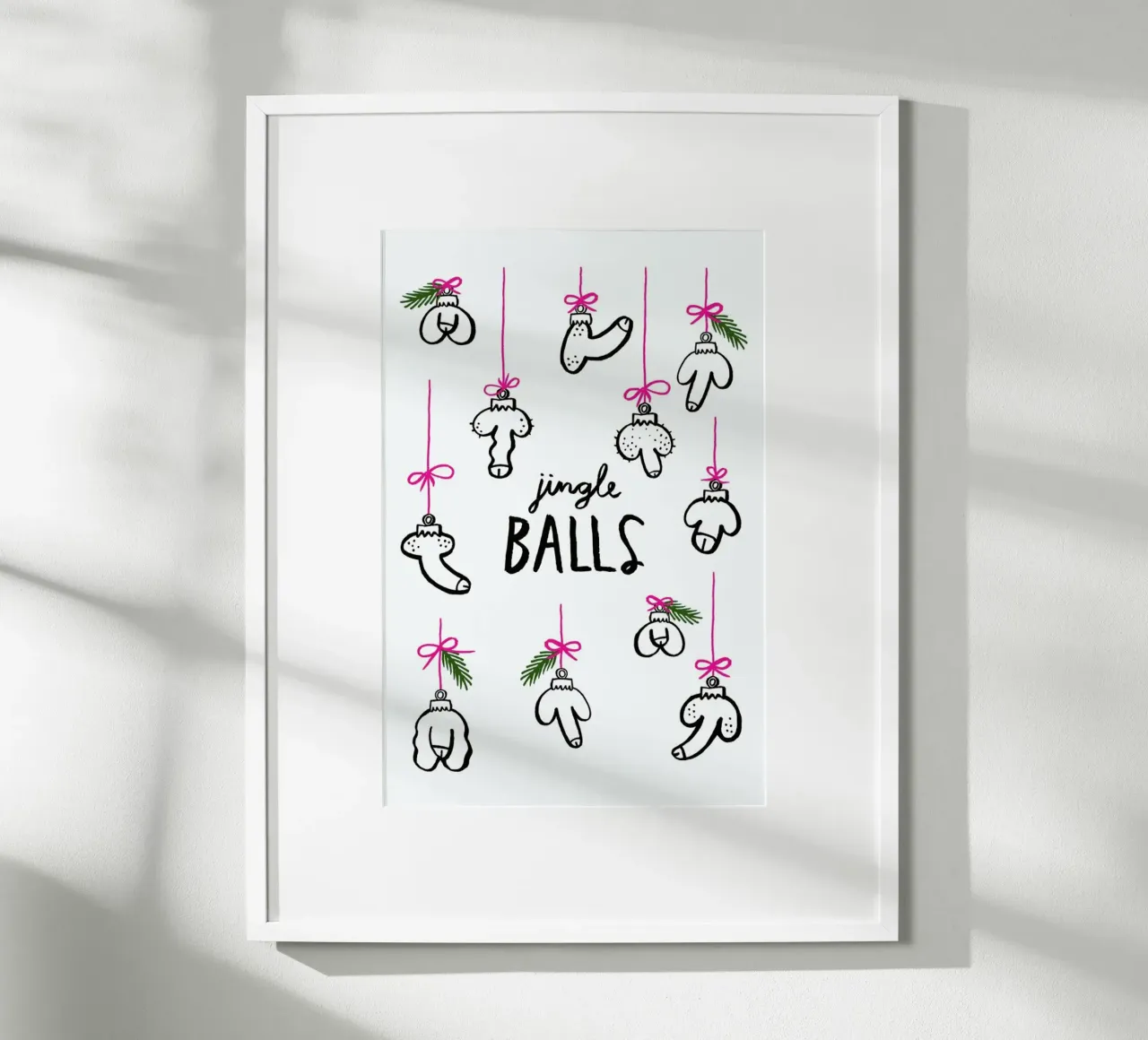 Jingle Balls poster con telaio in plastica da typealive