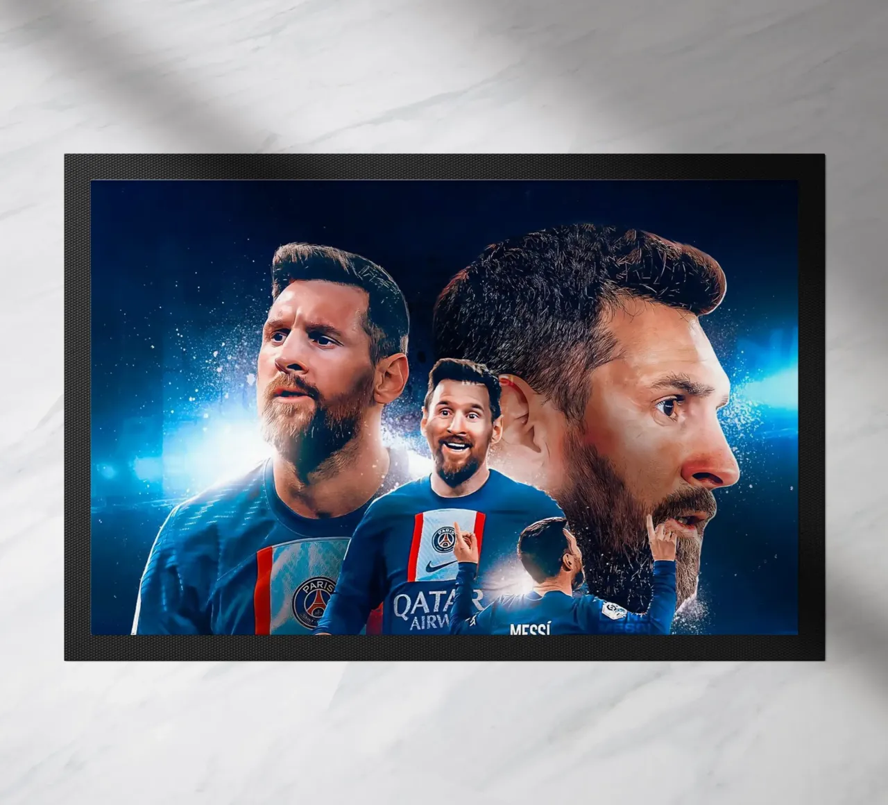 Lionel Messi doormat by Indah Creative