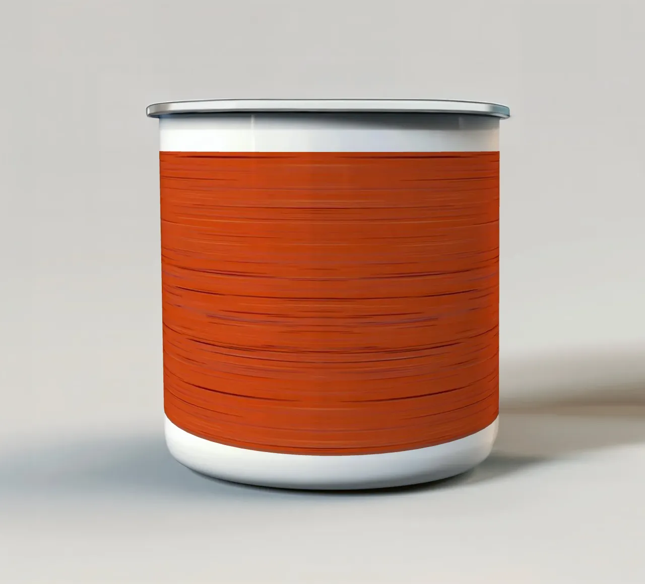 Meteor Stripes Arancione Ruggine tazza in smalto da SilverPegasus