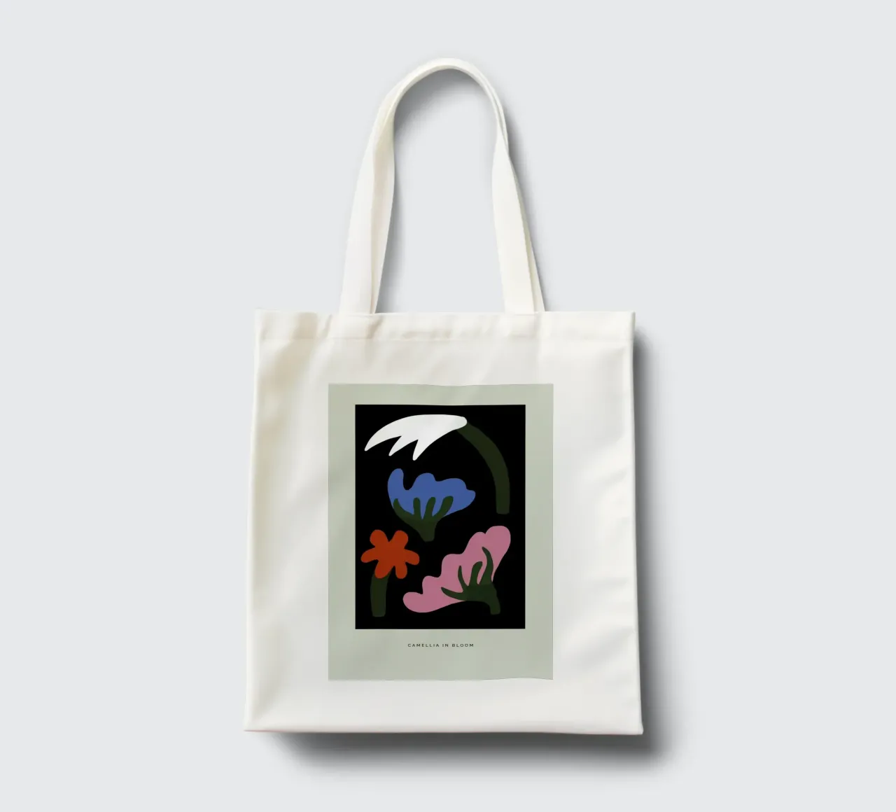 Camellia In Bloom II borsa in juta da Studio One