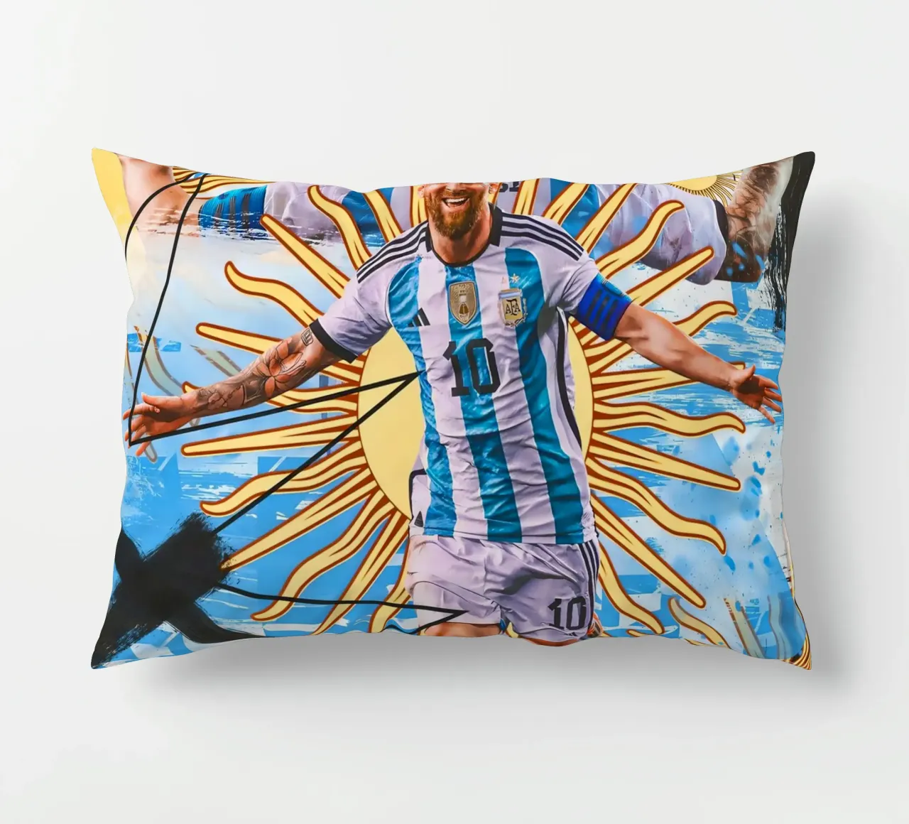 Lionel Messi decorative cushion by Indah Creative